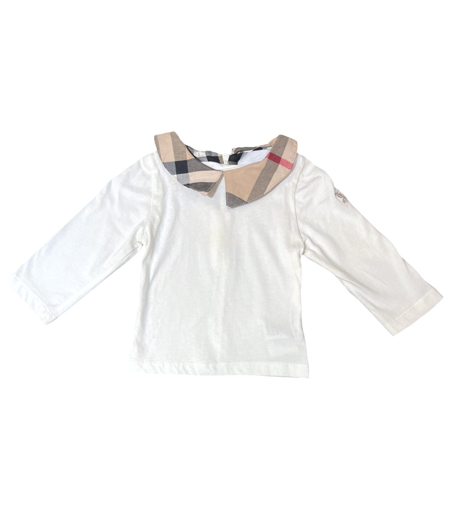 Burberry Long Sleeve Top - 6 Months - Miena