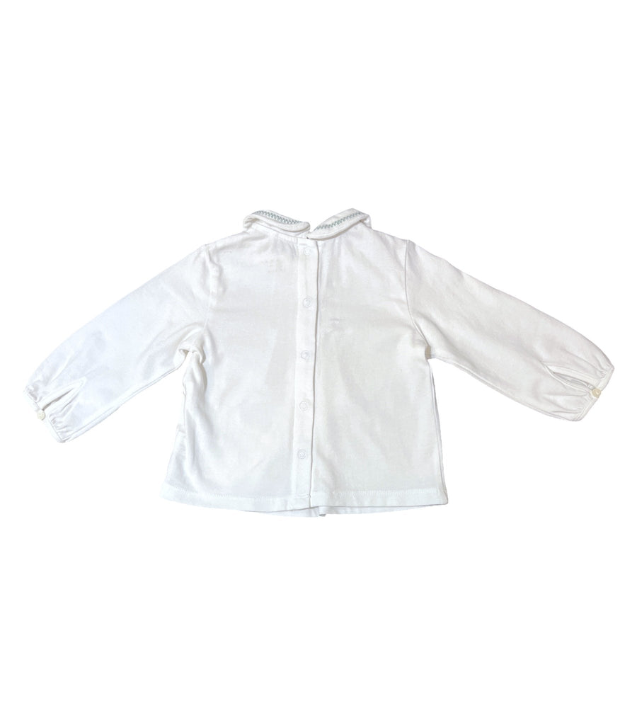 Coconut Long Sleeve Top - 5 to 9 Months - Miena