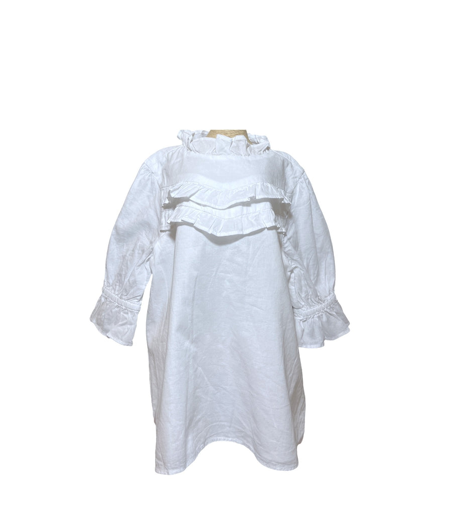 Janie and Jack White Ruffle Top - 4T - Miena