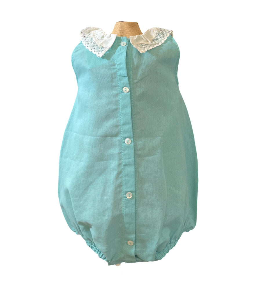 Juliana Green Linen Romper - 18 Months - New - Miena