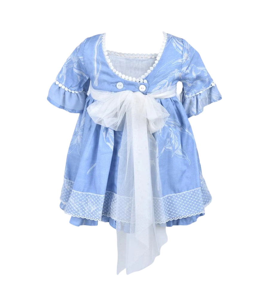 La Ormiga Blue "Leaves" Dress - 6T - New - Miena