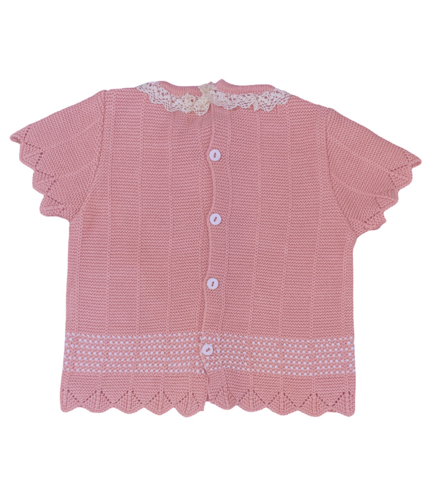 La Ormiga Knitted Collar Top - 12 Months - New - Miena