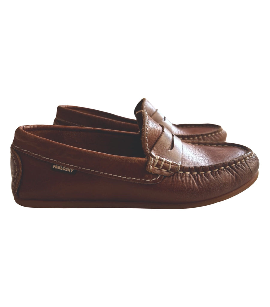 Pablosky Brown Leather Loafers - EU30 - Miena