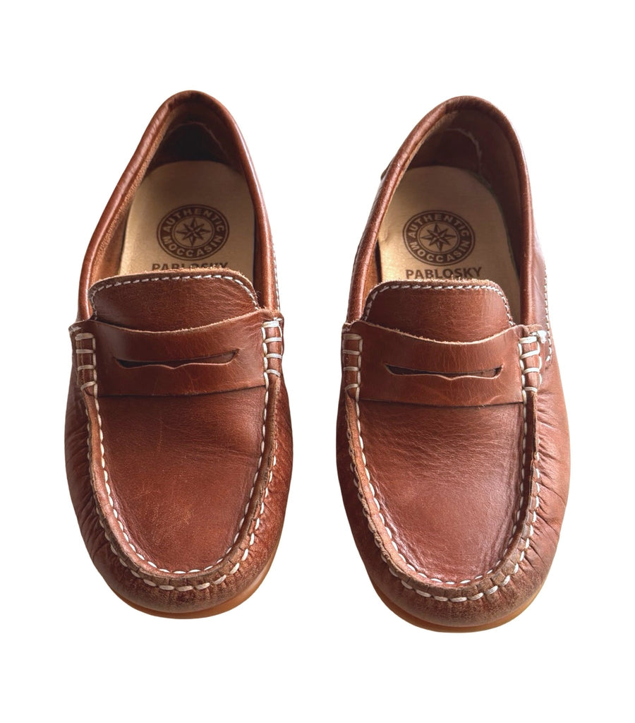 Pablosky Brown Leather Loafers - EU30 - Miena