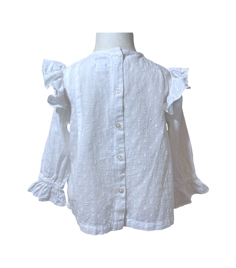 Patricia Mendiluce Cotton Plumeti Blouse - 3T - Miena