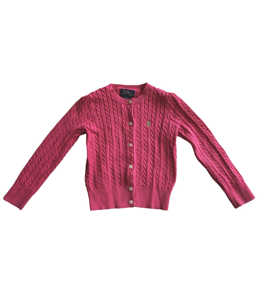 Ralph Lauren Pink Cardigan - 4T - Miena