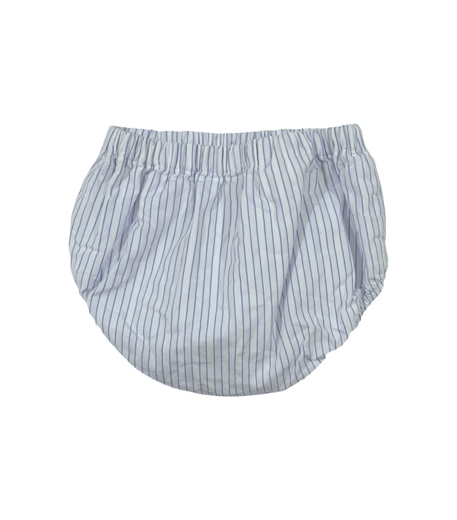 Dulces White and Blue Bloomers - 6 to 12 Months - Miena