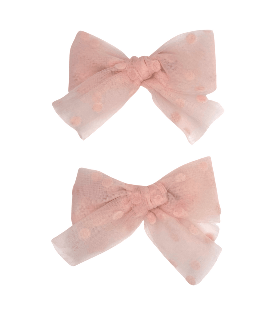 Edith Cardona Pink Tulle Bow Set - New - Miena