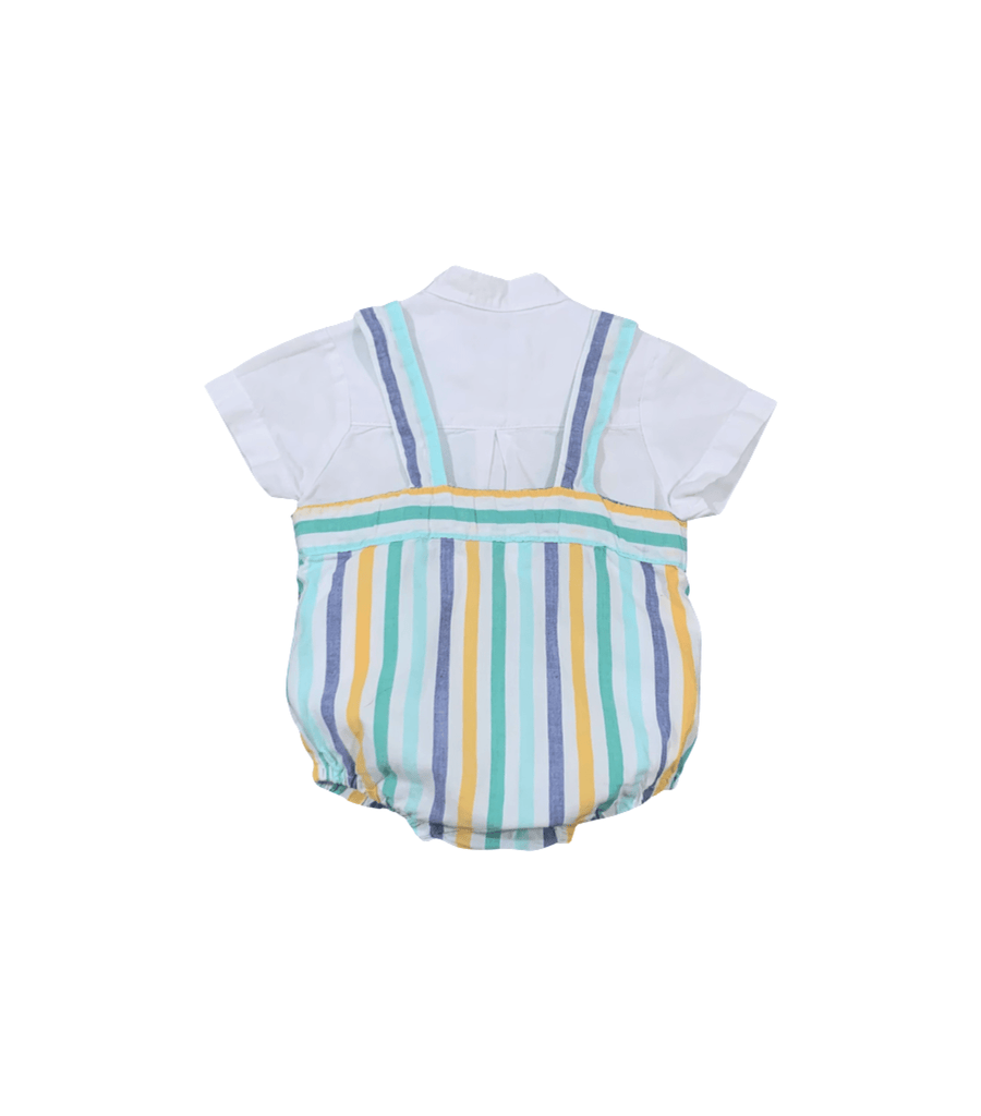 Foque Striped Overalls Set - Newborn - Miena