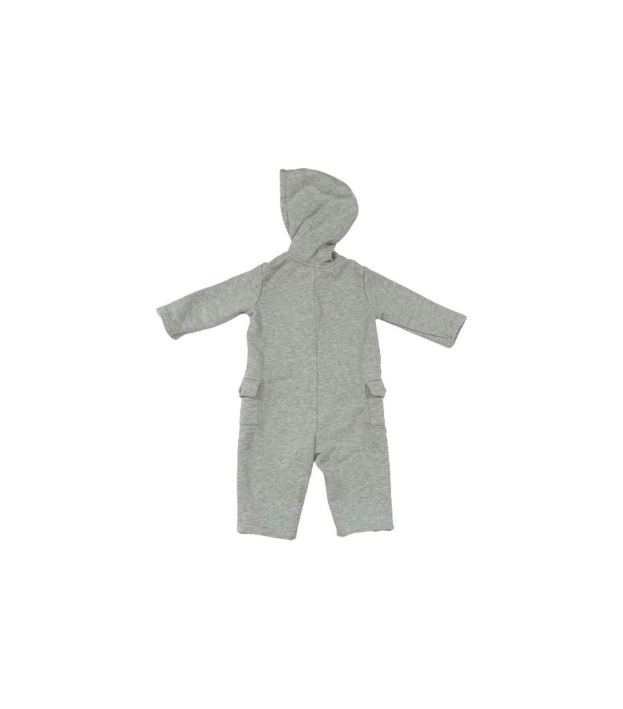 Janie and Jack Gray Hooded Romper - 3 to 6 Months - Miena