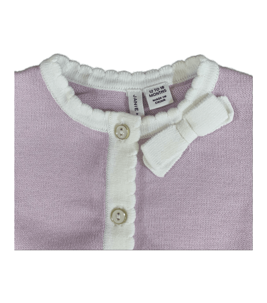 Janie and Jack Purple Cardigan - 12 to 18 Months - Miena