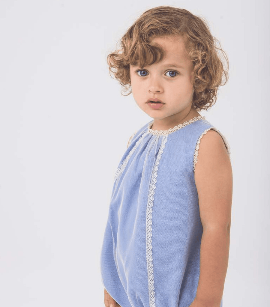 La Ormiga Blue Azafata Romper - 9 Months -New - Miena