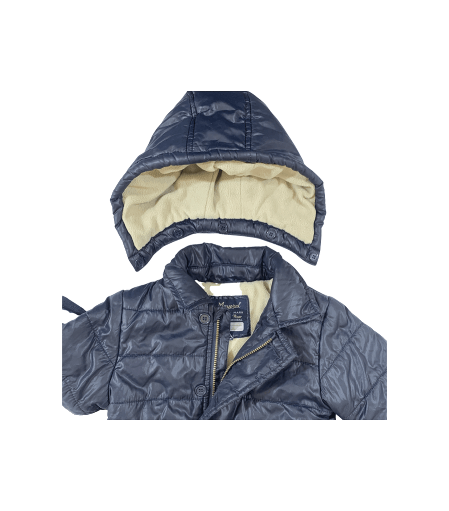 Mayoral Blue Puffer Coat - 9 Months - Miena