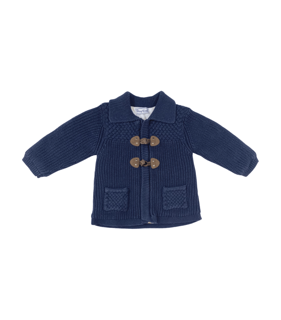 Mayoral Blue Zip-Up Sweater - 6 to 9 Months - Miena