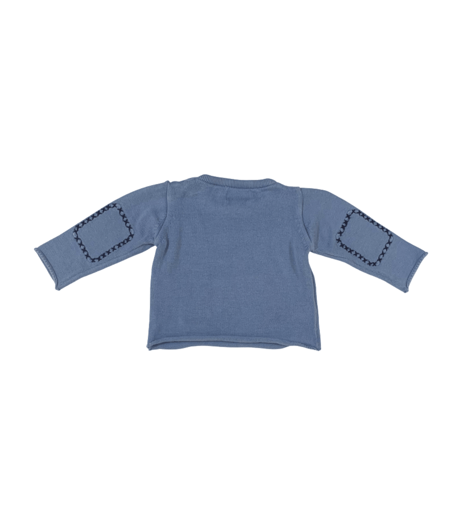 Neck & Neck Blue Sweater - 9 to 12 Months - Miena