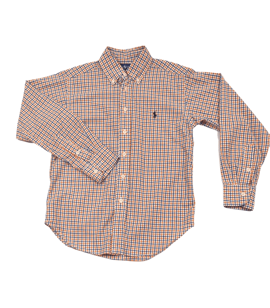 Ralph Lauren Orange Long Sleeve Shirt -S(8) - Miena