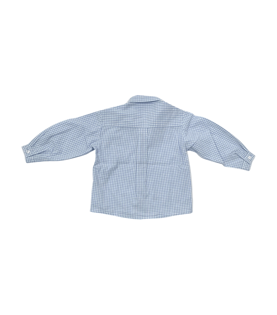 Sal & Pimienta Blue Check Shirt - 2T - Miena